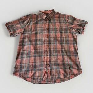 3/$25 SALE! Weatherproof Men's XL Short Sleeve Button‎ Up Shirt Plaid